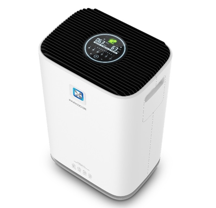 Bluetooth slimme luchtontvochtiger TFT LCD PM2.5 luchtkwaliteitsindicator HEPA H11 koolstofanion WiFi